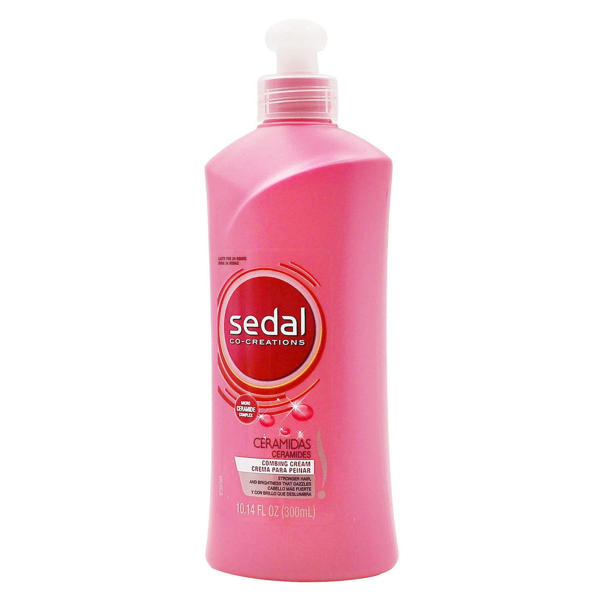 Sedal Co-Creations Ceramidas leave-in bottle highlighting fragrance pearls for subtle scent