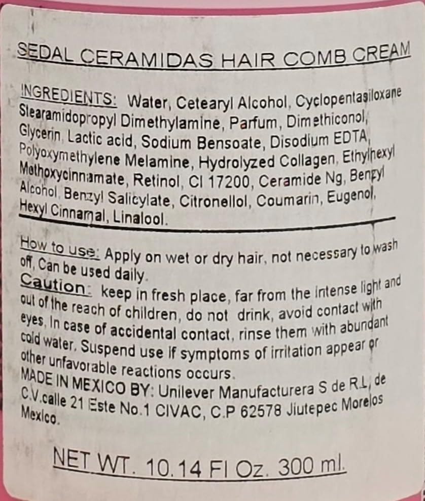 Hands applying Sedal S.O.S. Ceramides hair styling cream for easy, controlled styling