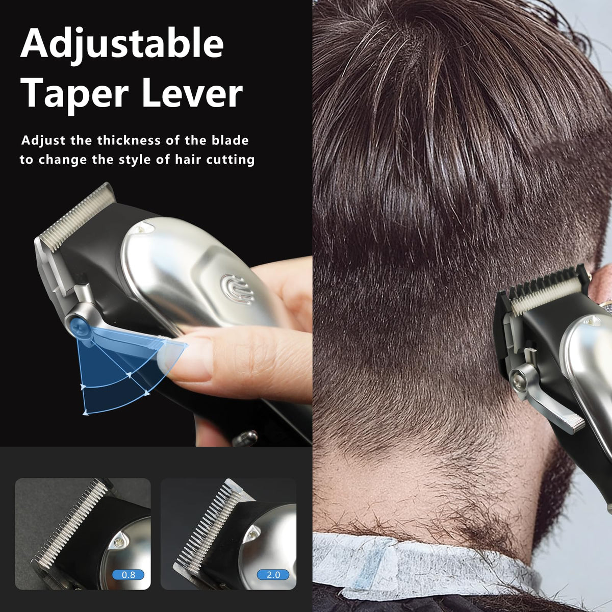 Seektik cordless design enables versatile styling anywhere with freedom from cords.