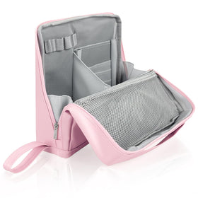 Seektik Standing Makeup Bag demonstrates upright convenience for daily touch-ups.
