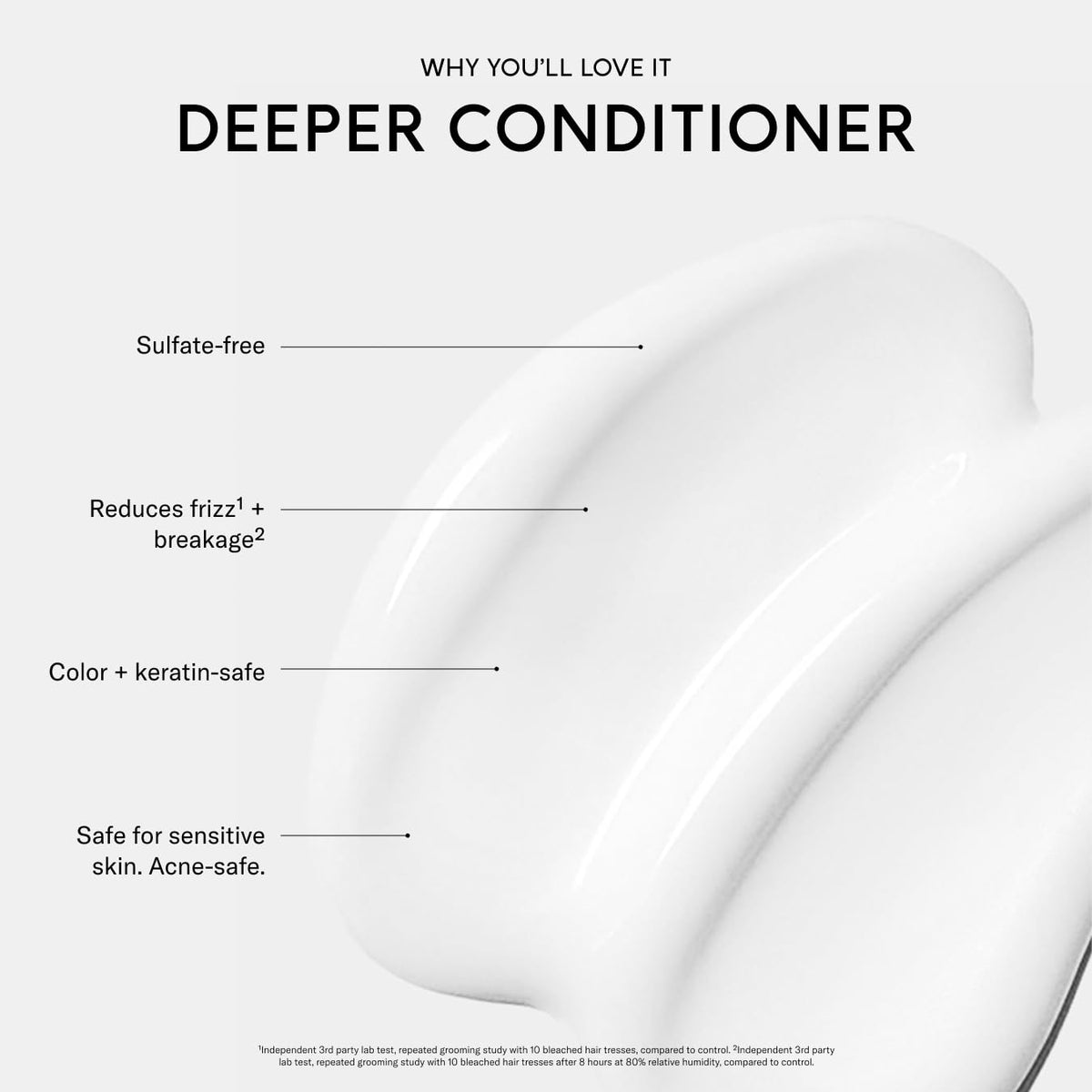 SEEN Deeper Conditioner fragrance-free application delivers smooth hair with less frizz