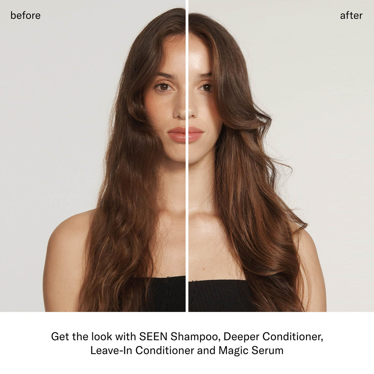Hero ingredients bisabolol and hemisqualane boost soothing and slip in SEEN Deeper Conditioner
