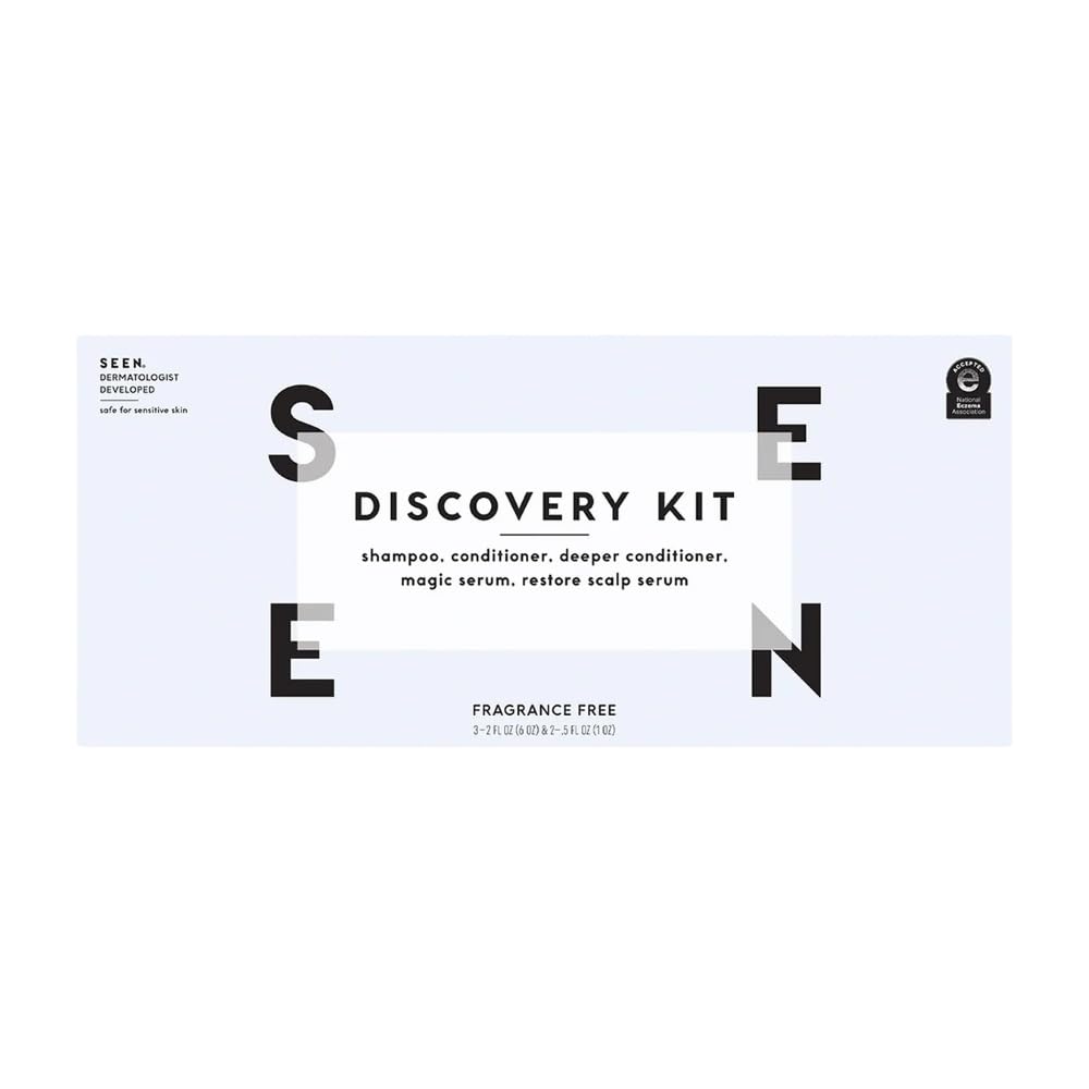 SEEN Discovery Kit fragrance-free conditioner mini bottle for detangling and softness