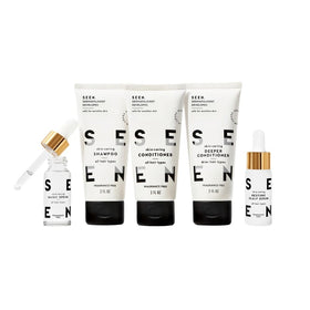SEEN Discovery Kit fragrance-free shampoo mini bottle for gentle cleansing on sensitive skin