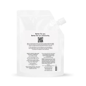 SEEN Shampoo refill pouch packaging, eco-friendly refill option to reduce waste