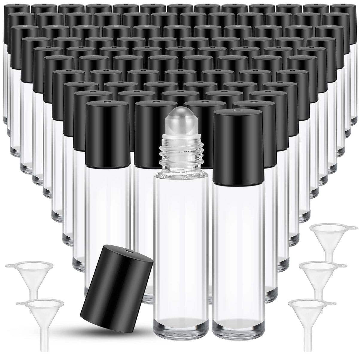 Seewey 10ml clear roller bottle with smooth glass for portable use