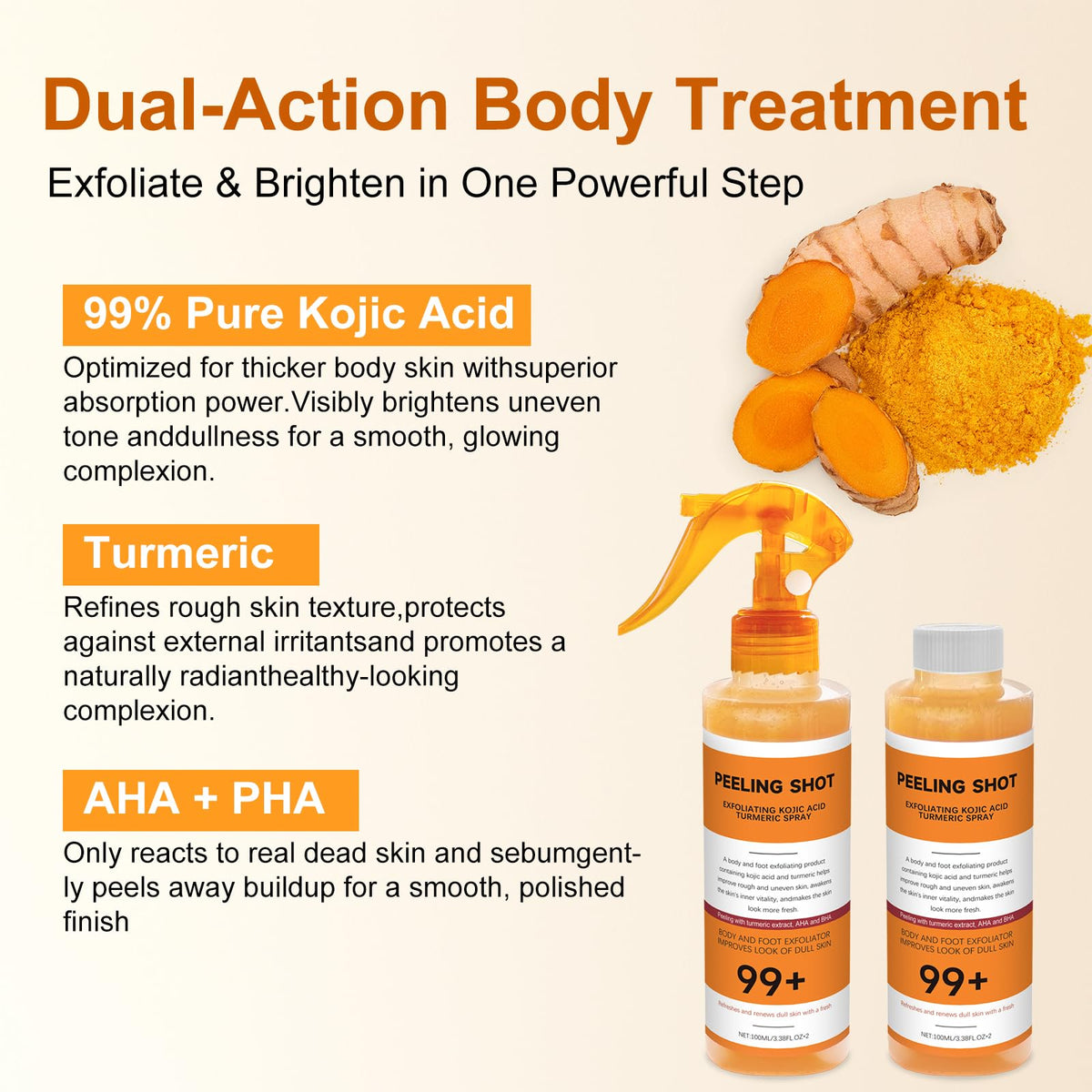 Seeye Kojic Turmeric close-up showing brightening formula