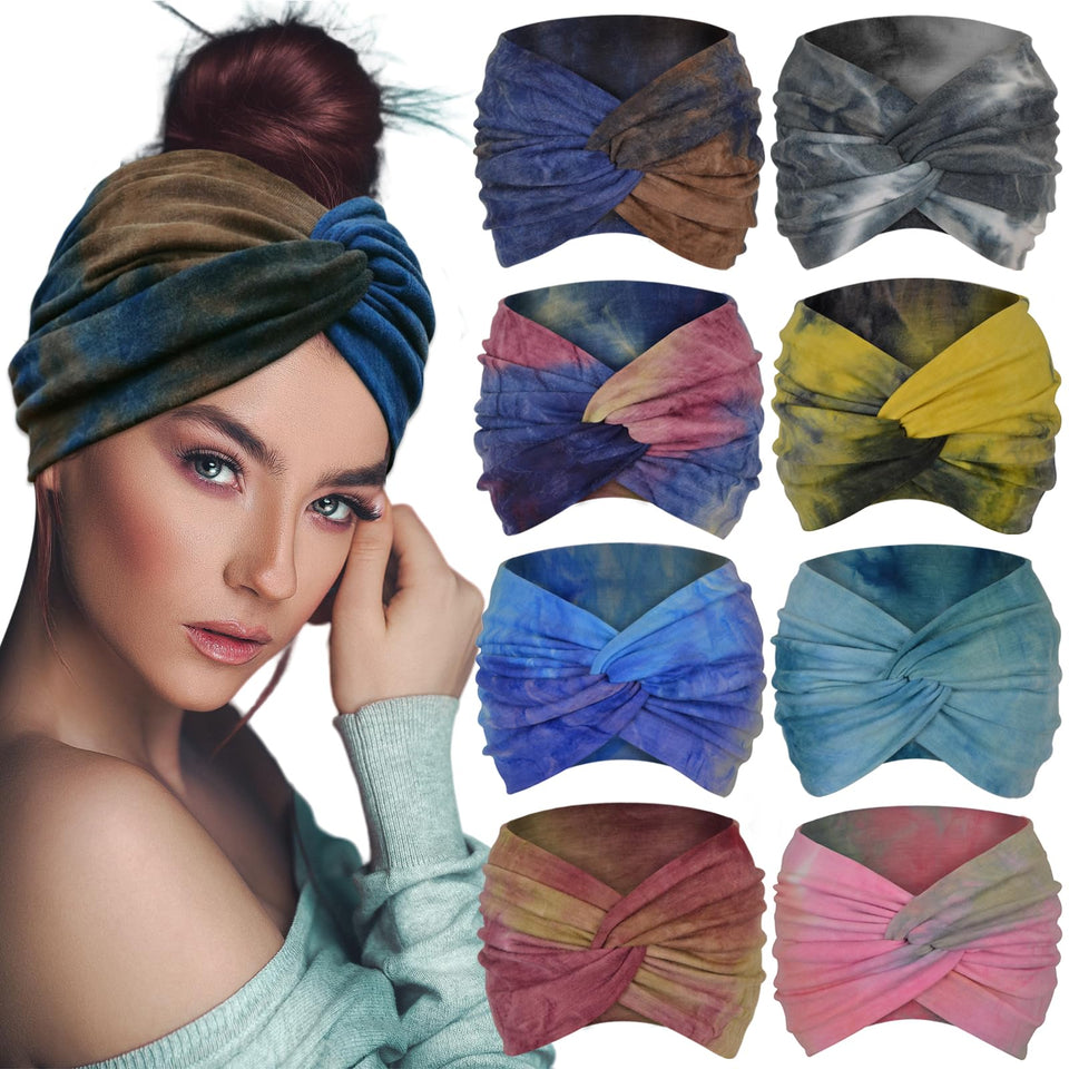 Sefiinh boho headbands 7-inch wide twist for versatile styling all day.
