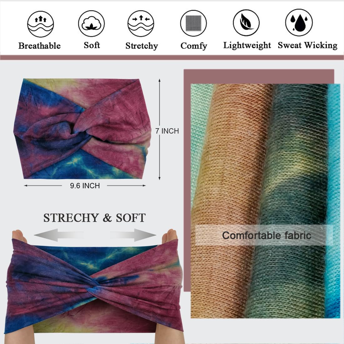 Sefiinh headband suited for workouts and daily wear.