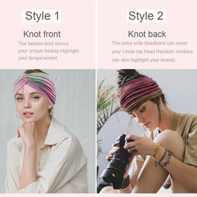 Sefiinh stretchy headband with soft fabric for all hair types.