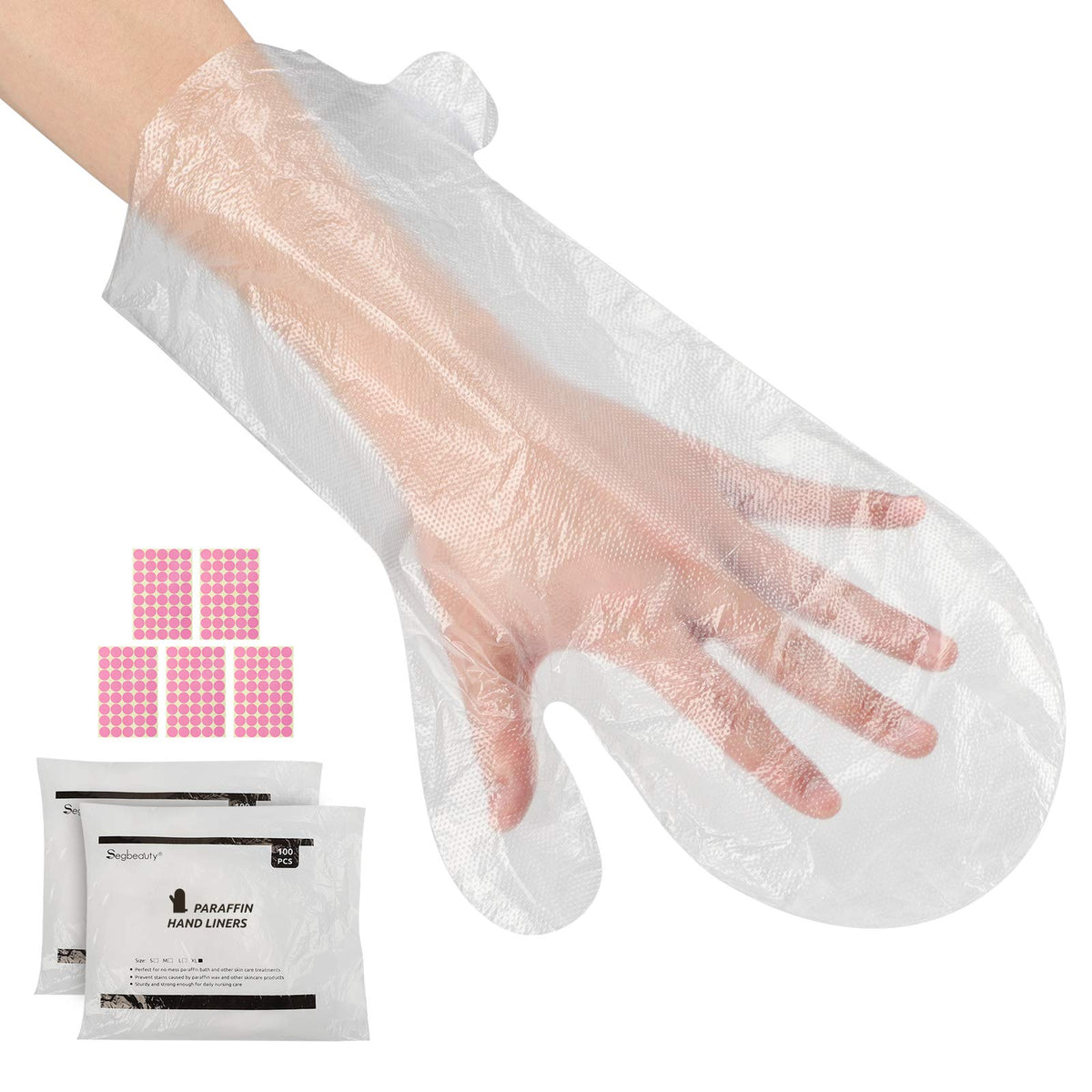 Segbeauty extra-large paraffin liner mitts for hands provide comfortable spa sessions at home.