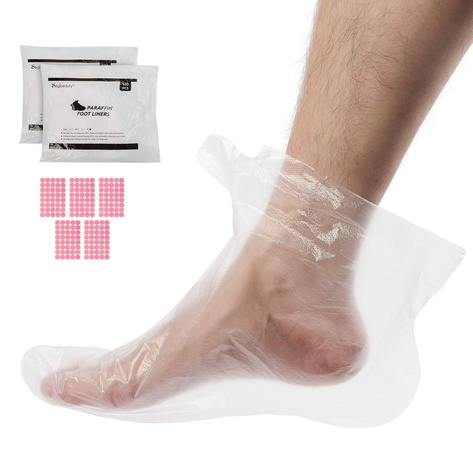 Segbeauty paraffin wax bath liner for extra-large feet provides a secure, comfortable foot spa