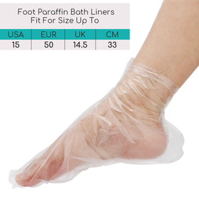 Segbeauty paraffin wax liners with 100 gloves included for DIY wax care
