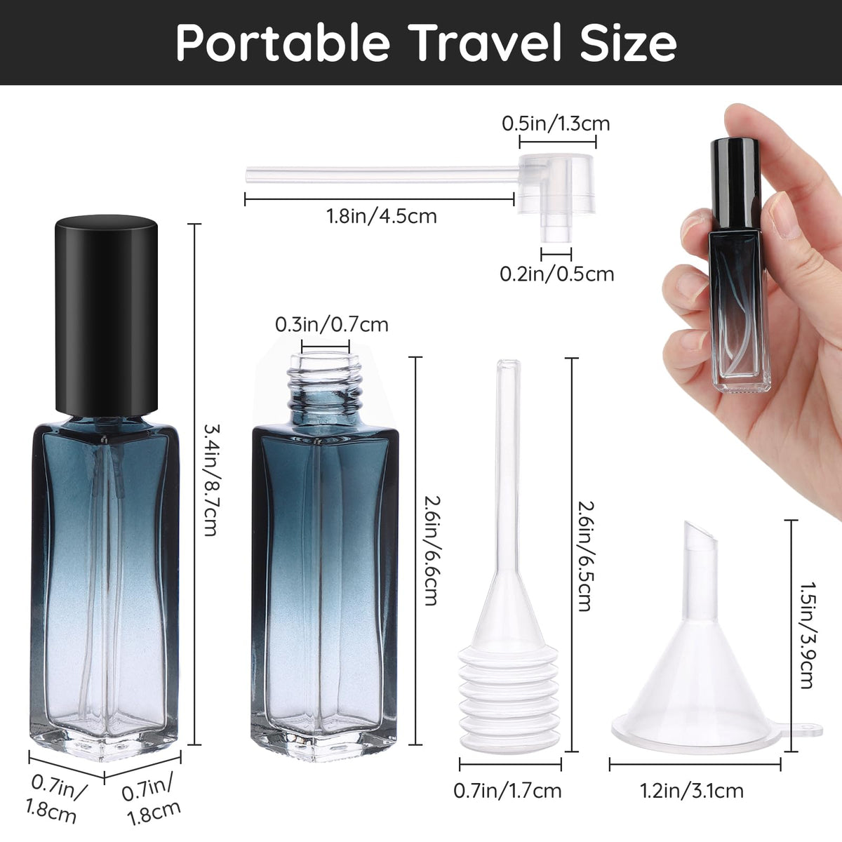 Segbeauty refill kit with funnels and droppers simplifies filling.