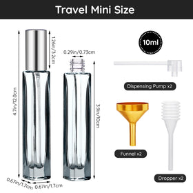 Segbeauty refill tools including funnels, droppers, and pump for easy filling