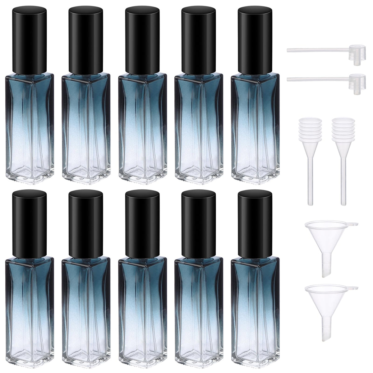 Segbeauty travel bottle 10ml glass set for leak-proof on-the-go fragrance.