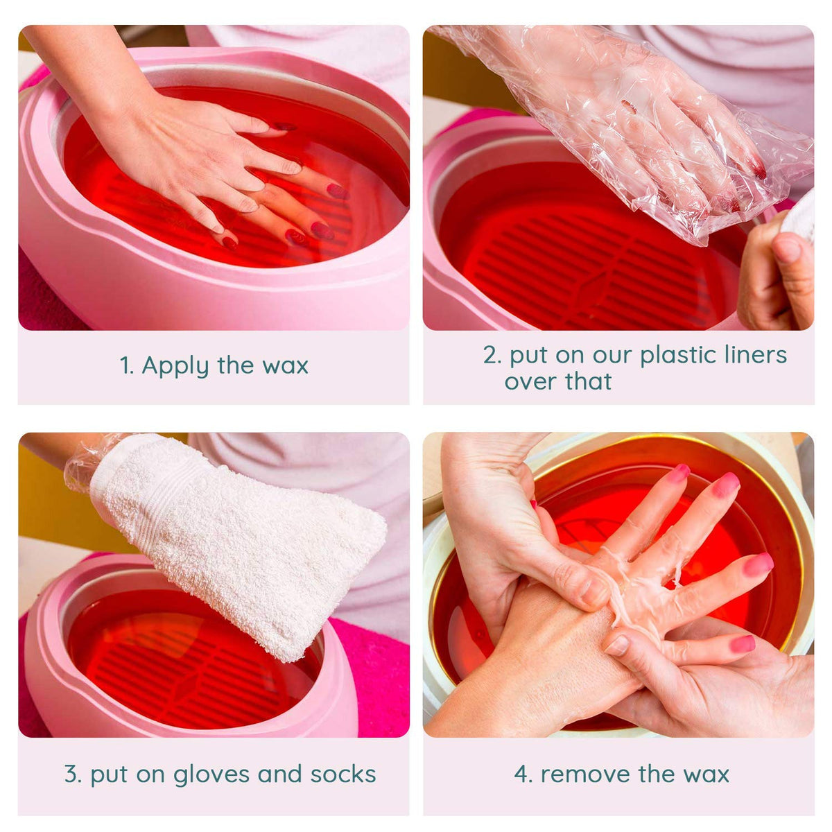 Segbeauty universal hand and foot cover for DIY home wax sessions