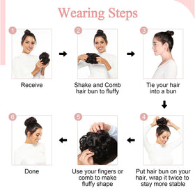 SEGO elastic-band feature ensures secure attachment on various hair types.