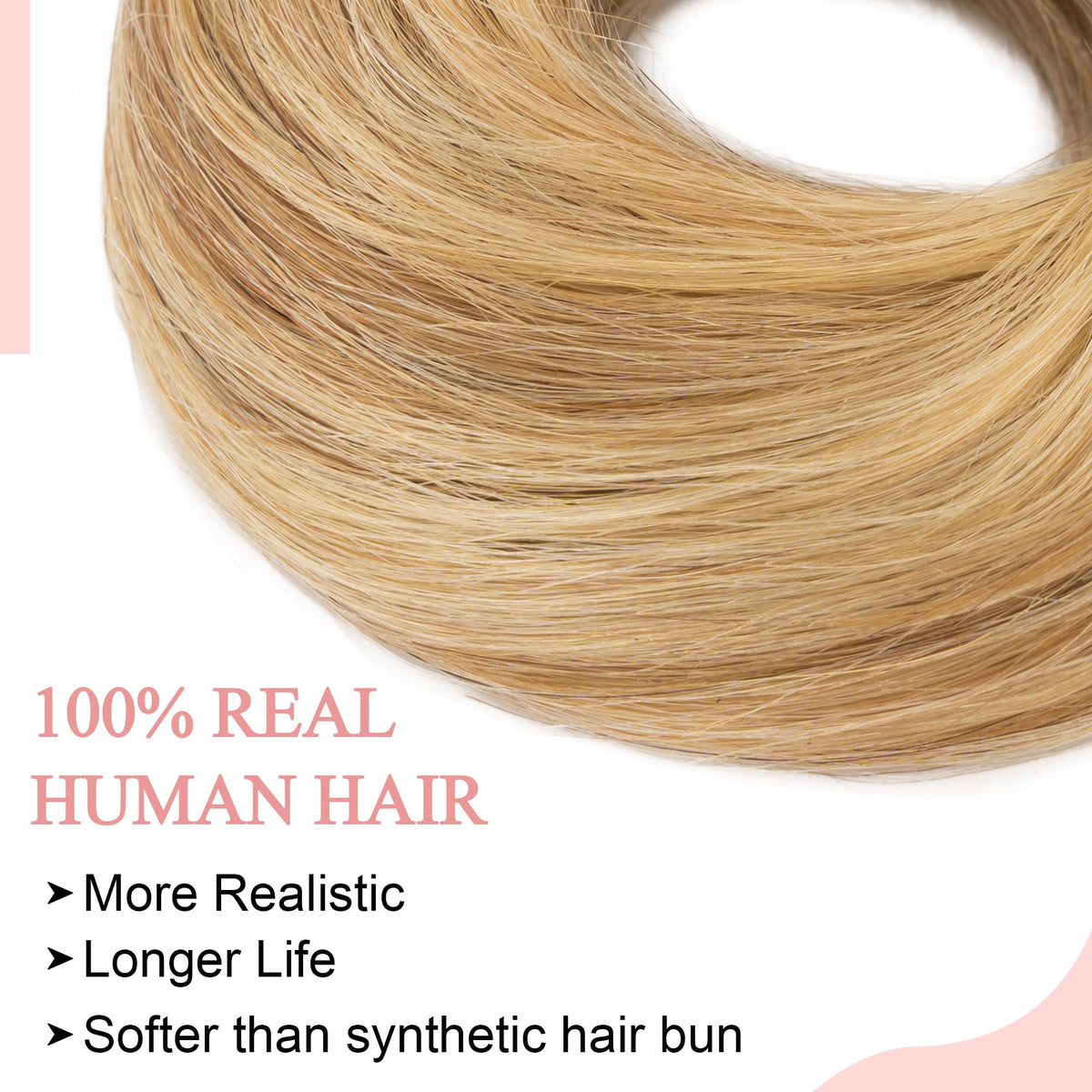 SEGO Messy Bun side view highlights secure elastic band for all-day wear.