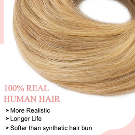 SEGO Messy Bun side view highlights secure elastic band for all-day wear.