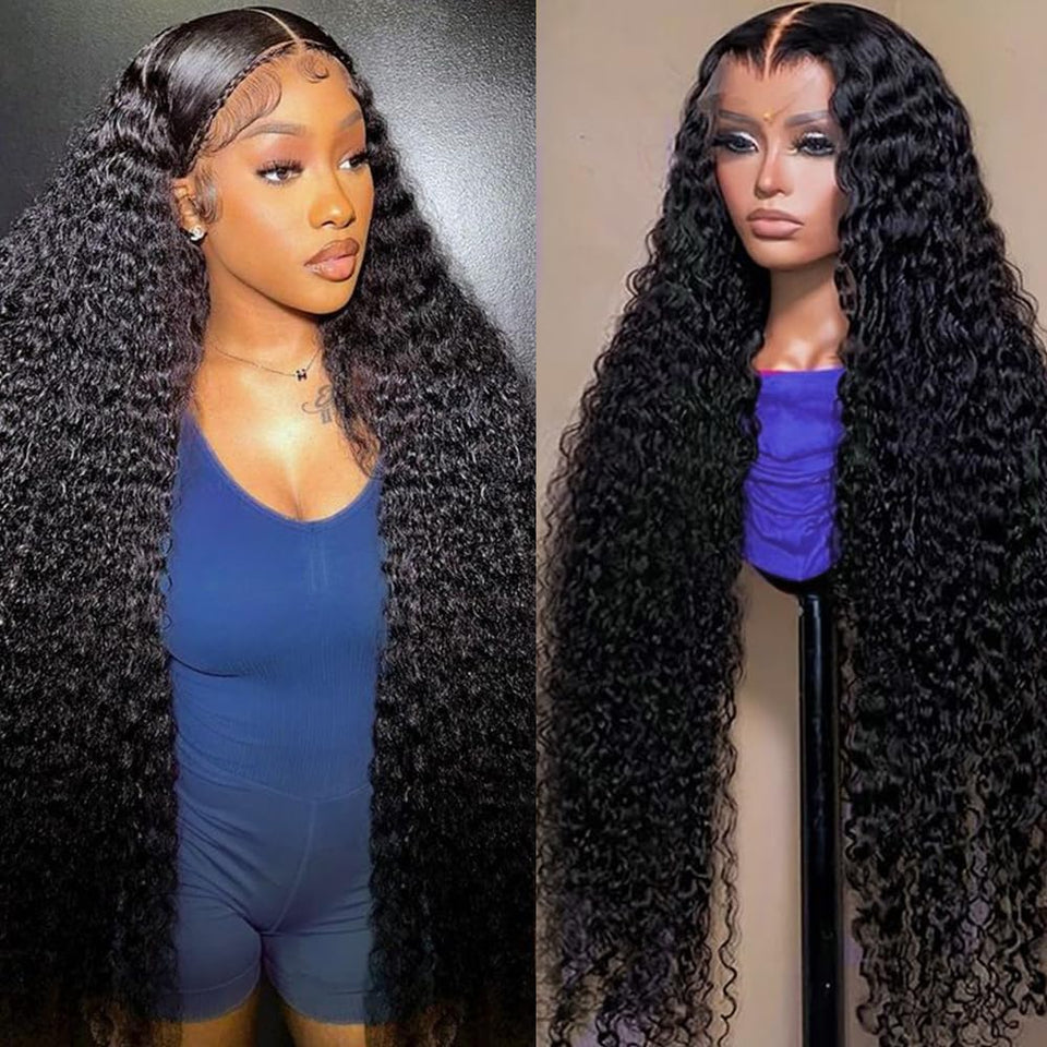 Segsavor 32inch deep-wave wig with natural movement and undetectable hairline