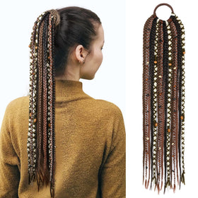 SEIKEA Boho braided ponytail with beads adds festival-ready texture.