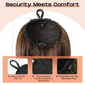 SEIKEA Cheer Ponytail 16in competition-ready look with natural movement