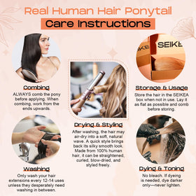 SEIKEA Cheer Ponytail 16in lightweight yet durable for practice and daily wear