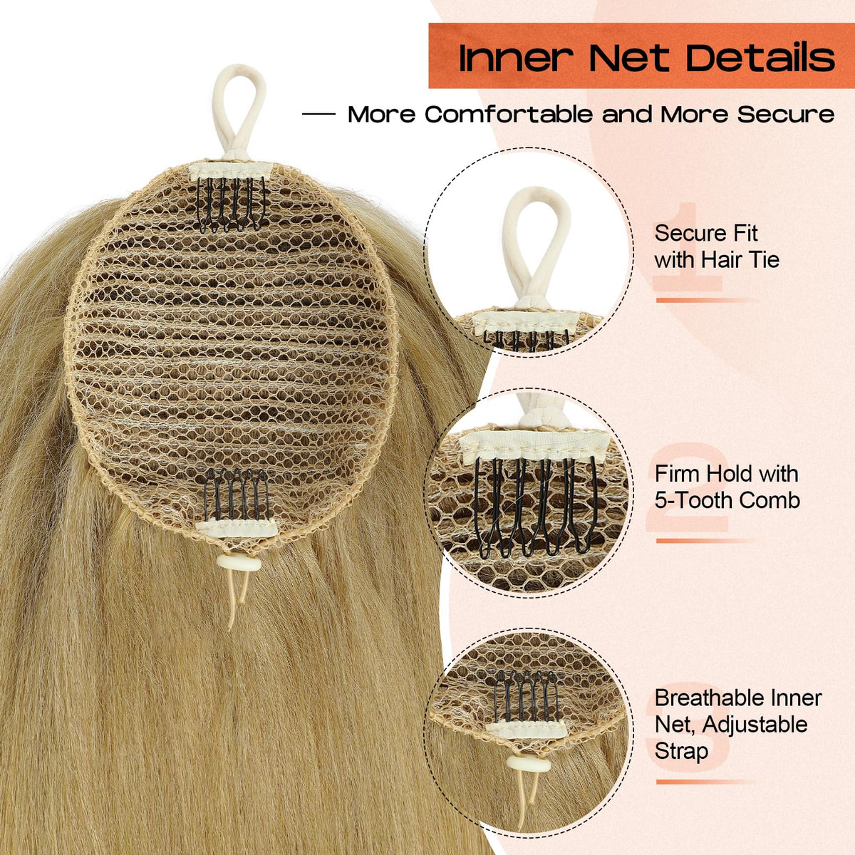 SEIKEA Cheer Ponytail quick to apply for competition prep.