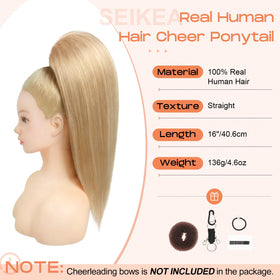 SEIKEA Cheer Ponytail can be washed and dyed like real hair