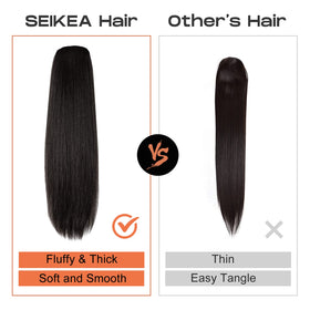 SEIKEA clip-in attachment keeps the ponytail firmly in place.