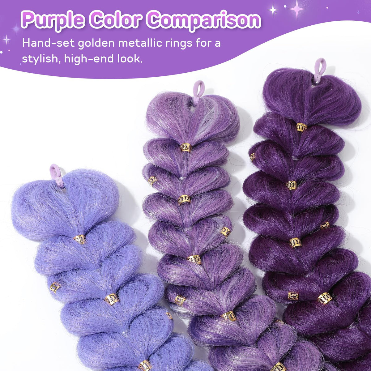 SEIKEA cosplay-ready purple extension for parties and daily dress-up
