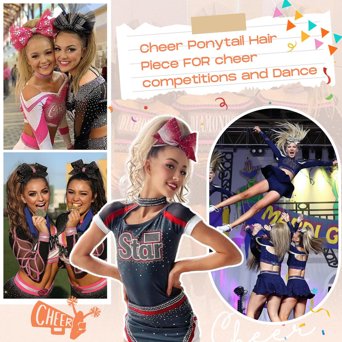 SEIKEA Drawstring secure-fit: adjustable tie keeps the ponytail reliable through spins.