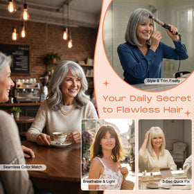 SEIKEA gray root color tips guide shade matching between salon visits.