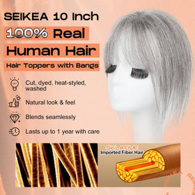SEIKEA hand-tied base close-up shows natural scalp appearance