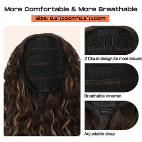 SEIKEA Isabella color blend chocolate brown with caramel blonde highlights
