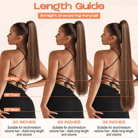 SEIKEA natural-looking ponytail adds realistic length and fullness