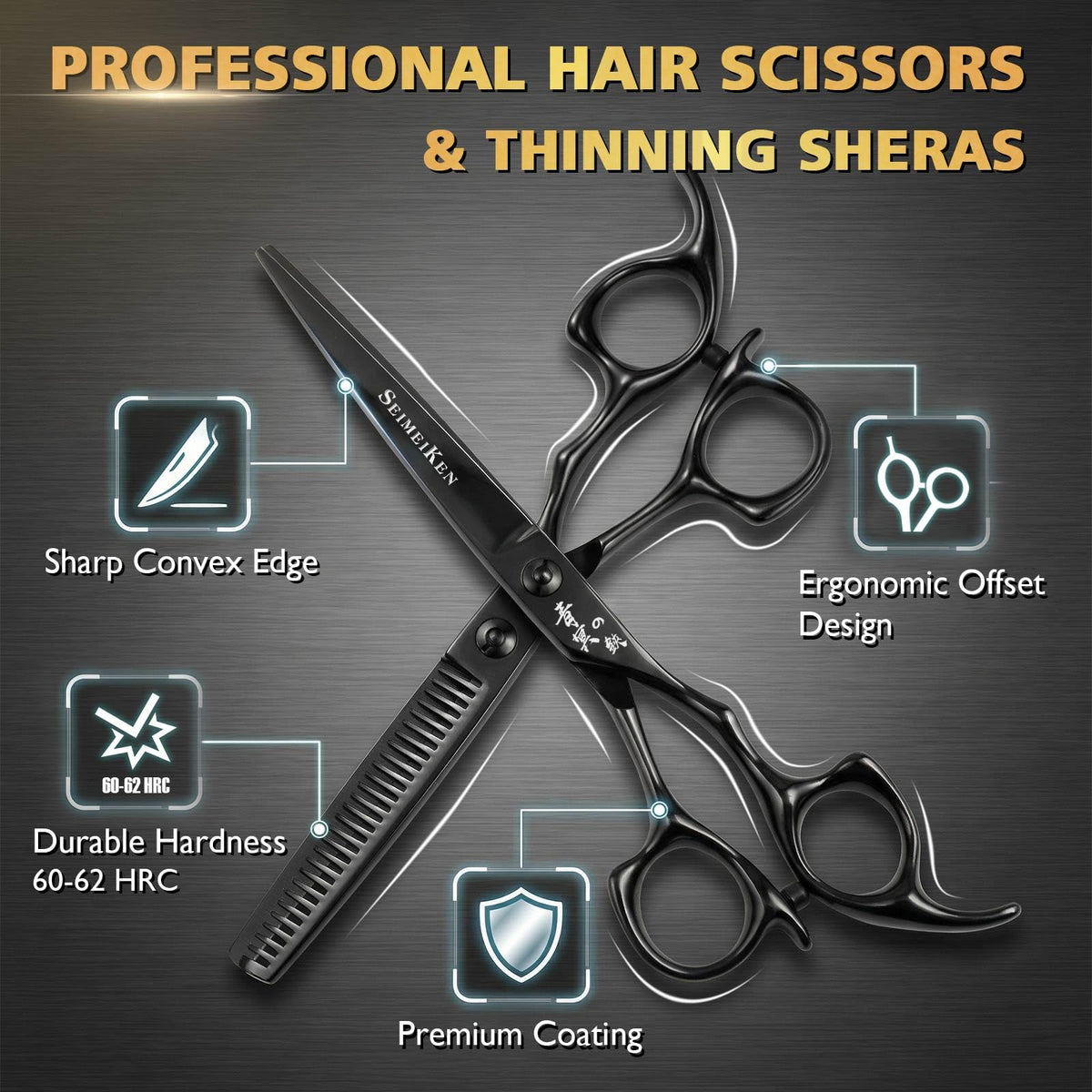 SEIMEIKEN Japanese SUS440C steel blades for precise, durable performance