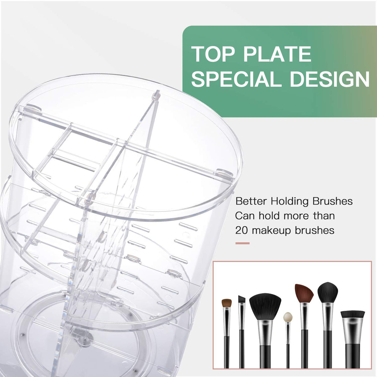 seinlife 7-tray adjustable storage for cosmetics and tools