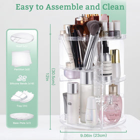 seinlife rotating organizer from side angle showing sturdy base