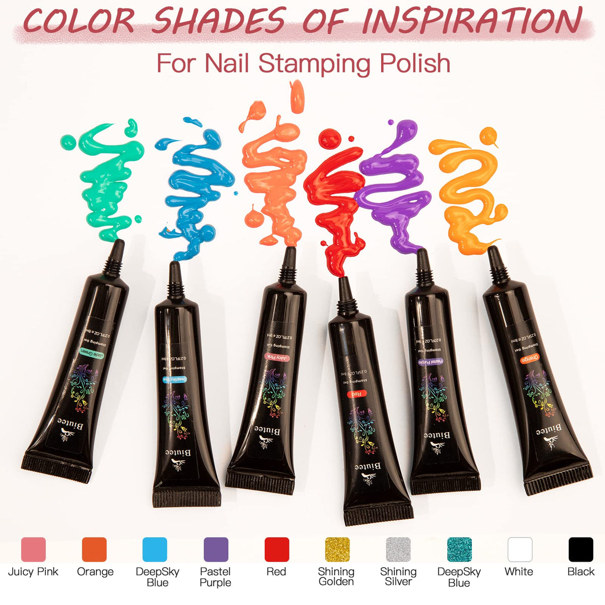 SEISSO stamping gel bottles 8ml ready for quick at-home nail art.