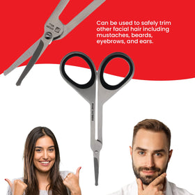 Seki Edge all-around facial scissors suitable for men and women.