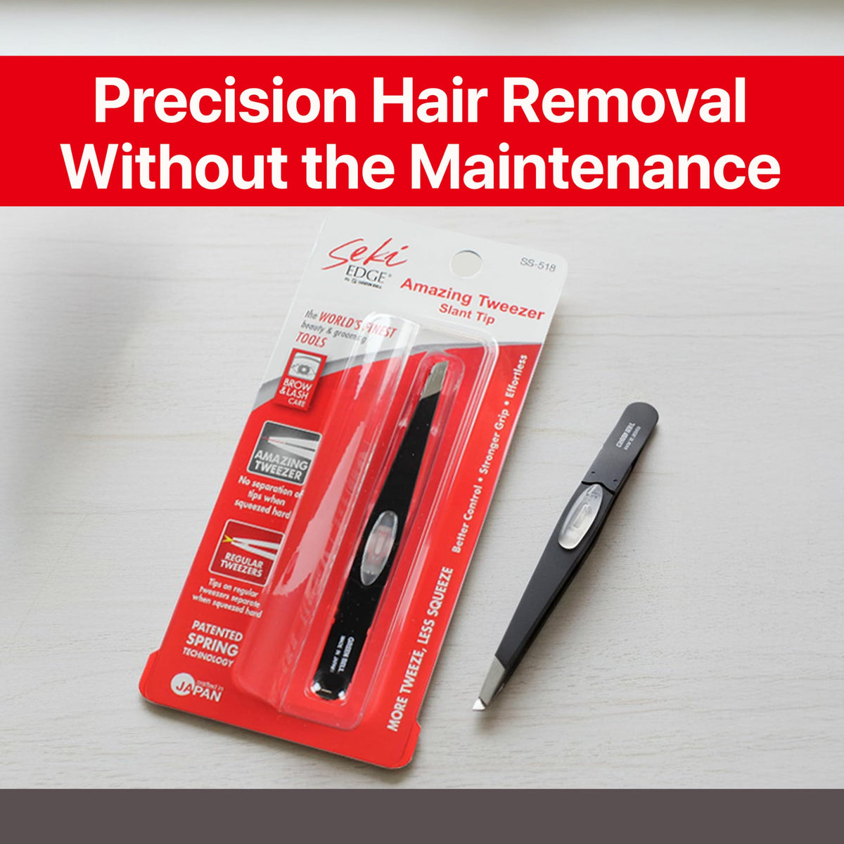 SEKI EDGE SS-518 ergonomic design reduces hand strain during grooming