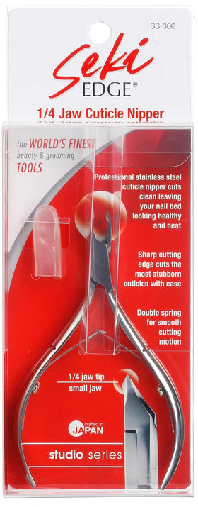 SEKI EDGE SS-306-1/4 jaw cuticle nipper in use