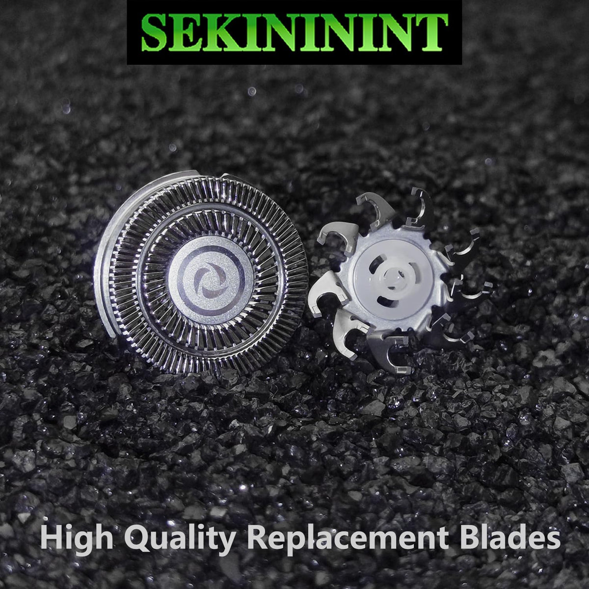 SEKINININT snap-on blade installation shows effortless quick replacement.