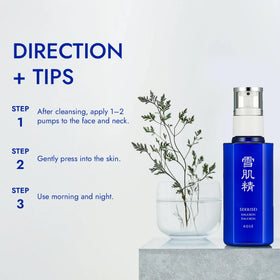SEKKISEI Emulsion Jobs Tears Extract highlights gentle radiance.