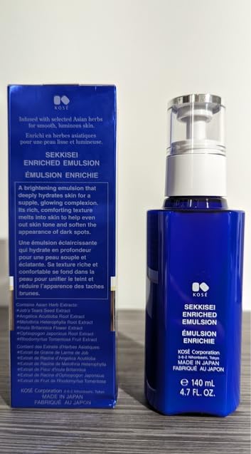 SEKKISEI Enriched Emulsion spa-like ambiance conveys luxurious skincare experience