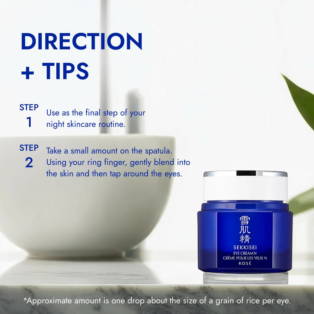 SEKKISEI Eye Cream visible brightening in the under-eye area