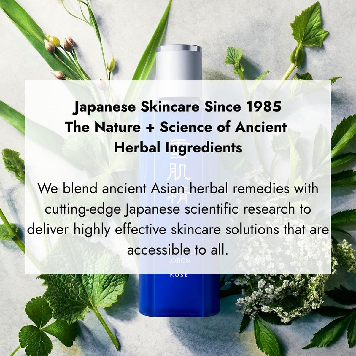 SEKKISEI Herbal Hydration Kit complete setup shown for daily cleansing and moisturizing