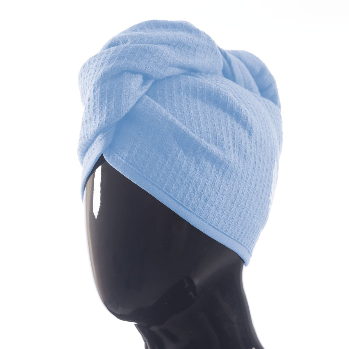SELARUS waffle weave anti-frizz wrap ready for quick styling.